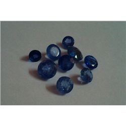 Natural African Tanzanite 14.00 Ctw Round Cut Stone