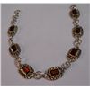 Image 1 : 7.160g Bracelet of Garnet Made in 925 Silver