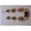 Image 1 : 10.570g Bracelet of Garnet Made in 925 Silver