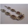 Image 3 : 10.570g Bracelet of Garnet Made in 925 Silver