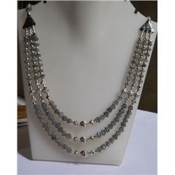 56.740g  Necklace of Labradorite Made in German Silver
