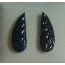 24.25 Ct Pair of Designer Blue Sapphire Stone