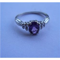 2.090g Ring of Amethyst Made in 925 Silver