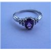 Image 1 : 2.090g Ring of Amethyst Made in 925 Silver