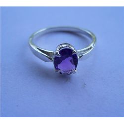 2.020g Ring of Amethyst Made in 925 Silver