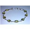 Image 1 : 10.020g Bracelet of Peridot Sterling 925 Silver