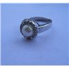 Image 3 : 4.280g Ring of Pearl And Cz  Made in 925 Silver