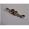 Image 1 : 3.180g Pendant of Peridot And Amethyst Made in 925 Silver