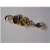 Image 3 : 3.180g Pendant of Peridot And Amethyst Made in 925 Silver