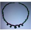Image 2 : 104.70 Ct Necklace of Ruby,Sapphire and Emerald Sterling 925 Silver