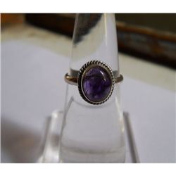 2.730g Ring of Amethyst Made in 925 Silver