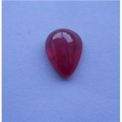 Natural African Ruby 4.45ct Pear Cabochons Cut Stone