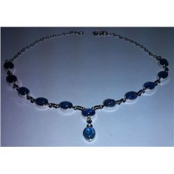 20.160g Necklace of Tanzanite Sterling 925 Silver