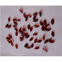 Natural 34.35ct Garnet Marquise Cut Stones