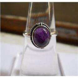 2.830g Ring of Amethsyt Made in 925 Silver