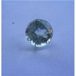 Natural Brazil Green Amethyst 8.90ct Round Cheker Cut Gemstone