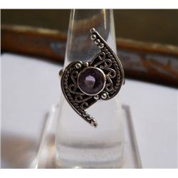 4.170g  Ring of Amethyst Made in 925 Silver