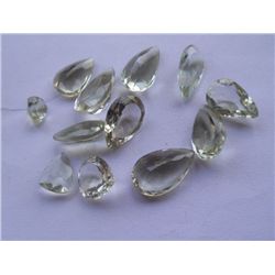 Natural Brazil Green Amethyst 95.20ct Pear Cut Gemstones