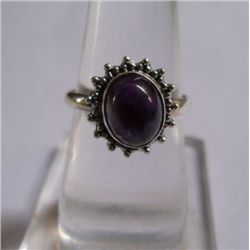 3.350g  Ring of Dark Amethyst in 925 Silver