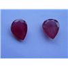 Image 1 : Natural African Ruby 24.20ct Pair of Pear Cut Stones