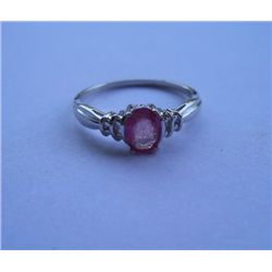 2.170g  Ring of Ruby Made in 925 Silver