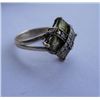 Image 2 : 3.480g  Ring of Peridot And Cz Made in 925 Silver