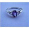 Image 1 : 2.080g  Ring of Amethyst Made in 925 Silver