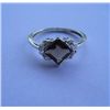 Image 1 : 1.960g  Ring of Smoky Quartz Made in 925 Silver