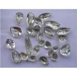 Natural Brazil Green Amethyst 179.00ct Pear Cut Gemstones