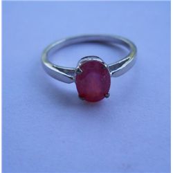 2.170g  Ring of Ruby Made in 925 Silver