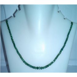 46.20 Ct Necklace of Emerald Sterling 925 Silver