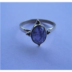 2.560g  Ring of Tanzanite Made in 925 Silver