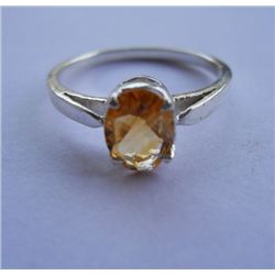 2.150g  Ring of Citrine Made in 925 Silver