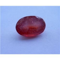 Natural African Ruby 15.25ct  Oval Cut Stone