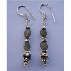 5.380g Earring of Labradorite Made in German Silver
