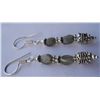 Image 2 : 5.380g Earring of Labradorite Made in German Silver