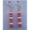 Image 1 : 5.840g Earring of Pearl Pink Made in German Silver