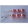Image 2 : 5.840g Earring of Pearl Pink Made in German Silver