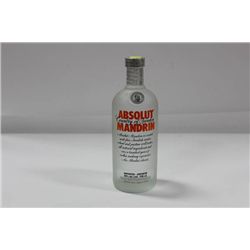 750ML BOTTLE OF ABSOLUT MANDRIN VODKA 40%