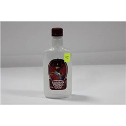 375 ML BOTTLE OF RUSSIAN PRINCE VODKA 40%