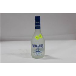 750ML BOTTLE OF WHALERS WHITE RUM 40%