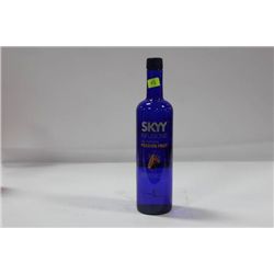 750ML BOTTLE OF SKYY PASSION FRUIT VODKA 35%