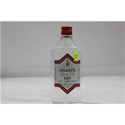 375ML BOTTLE OF GILBEYS DRY GIN 40%