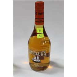 750ML BOTTLE OF WHALERS SPICED RUM 35%