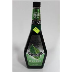 750ML BOTTLE OF CREME DE MENTHE LIQUOR 15%