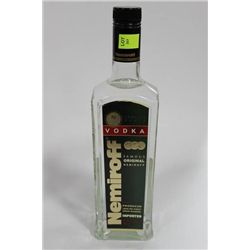 750ML BOTTLE OF NEMIROFF VODKA 40%