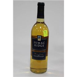 750ML BOTTLE OF SUMAC RIDGE 2007 WHITE WINE 13.5%