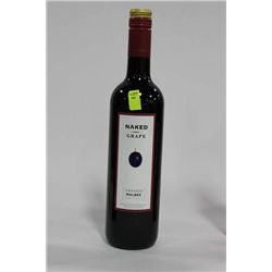 750ML BOTTLE OF NAKED GRAPE MALBEC RED WINE 13%