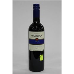 750ML BOTTLE OF UNURRAGA MERLOT RED WINE 13.5%