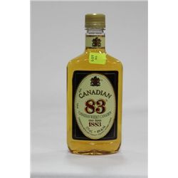 375ML BOTTLE OF CANADIAN 83 WHISKEY 30%X11